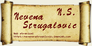 Nevena Strugalović vizit kartica